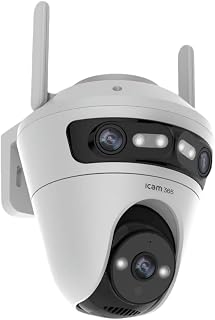 ICAM 365 Dış Mekan WiFi PTZ Güvenlik Kamerası Q362, 9 MP 3 Kameralı, Hareket Algılama, ONVIF Destekli, Akıllı Gece Görüşlü, Dinleme ve Konuşma, AC Adaptör — %28 İndirim | Amazon TR Fırsatı