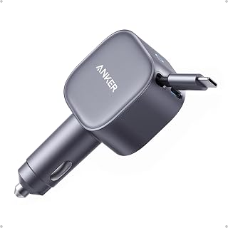 Anker Nano USB-C Araç Şarj Cihazı, 75W, Ultra Kompakt Type-C Hızlı Şarj Cihazı, Entegre Geri Çekilebilir Kablo, Gri – A2738 — %38 İndirim | Amazon TR Fırsatı