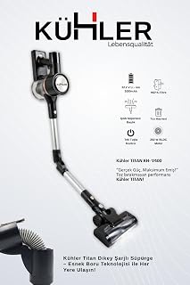 Titan V400 Dikey Şarjlı Süpürge Esnek Borulu Güçlü Emiş Kablosuz — %33 İndirim | Amazon TR Fırsatı