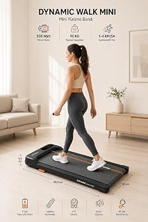 Dynamıc Walk Mini Koşu Bandı 34×79 cm Minimal Yürüyüş Bandı Uzaktan Kumandalı & Eğimli — %27 İndirim | Amazon TR Fırsatı