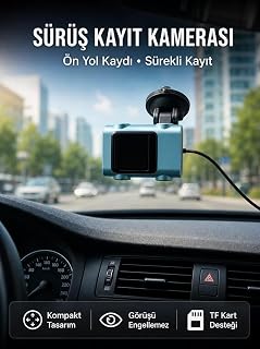 Araç Ön Cam Kamerası Sürüş Güvenliği İçin Video Kayıt Yeni Nesil — %29 İndirim | Amazon TR Fırsatı