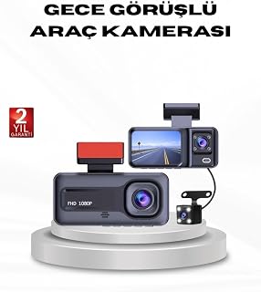 Full HD Üç Kameralı Araç Kamerası G-Sensörlü ve Gece Görüşlü — %25 İndirim | Amazon TR Fırsatı