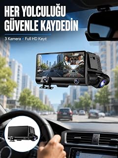 Çift ve Üçlü Lens Seçeneği ile Tüm Açılardan Kayıt Yapan Araç Kamerası Yeni Nesil — %24 İndirim | Amazon TR Fırsatı