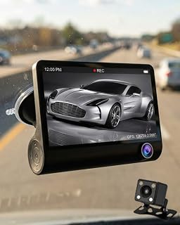 Araç DVR Kamera Çift Lensli 4 İnç Ekranlı G Sensörlü — %24 İndirim | Amazon TR Fırsatı