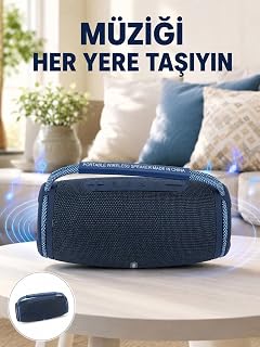 IPX5 Su Geçirmez Taşınabilir Bluetooth Hoparlör Renkli Işıklı Yeni Nesil — %26 İndirim | Amazon TR Fırsatı