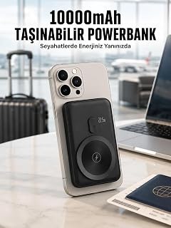 22.5W Hızlı Şarj Destekli Manyetik Powerbank Kompakt Tasarım Yeni Nesil — %22 İndirim | Amazon TR Fırsatı
