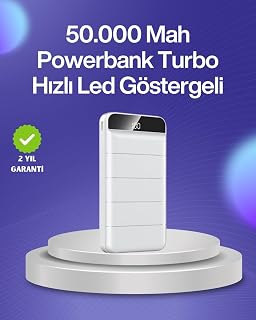 4 Cihazı Aynı Anda Şarj Edebilen Güçlü Powerbank 50000 mAh — %29 İndirim | Amazon TR Fırsatı