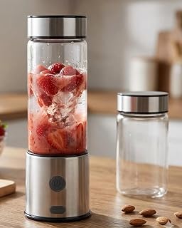 USB Type C Şarjlı Cam Blender 6 Bıçaklı Smoothie ve Shake Blender — %30 İndirim | Amazon TR Fırsatı