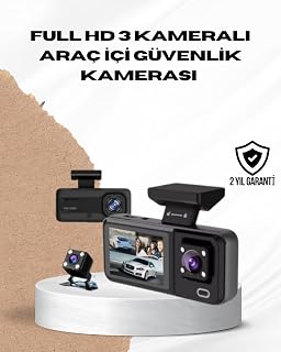 Wi-Fi Bağlantılı Full HD Araç Kamera Seti 3 Kameralı Park Koruma ve Döngü Kayıt — %25 İndirim | Amazon TR Fırsatı