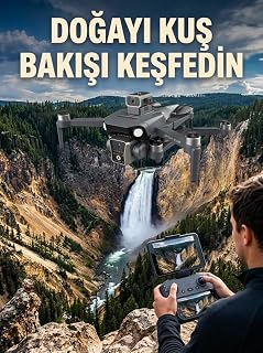 GPS Konumlandırmalı Çift Kameralı Drone Canlı Görüntü Aktarımlı — %35 İndirim | Amazon TR Fırsatı