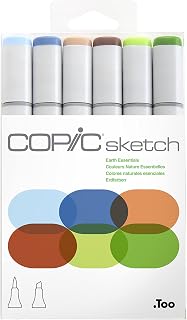 COPIC Sketch 6lı set Earth Essentials — %47 İndirim | Amazon TR Fırsatı