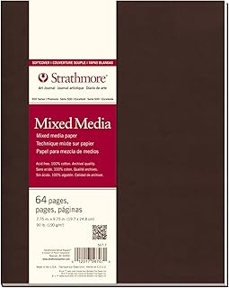 Strathmore 567-7-1 Softcover Mixed Media Art Journal, 19,7 x 24,8 cm, beyaz, 64 sayfa