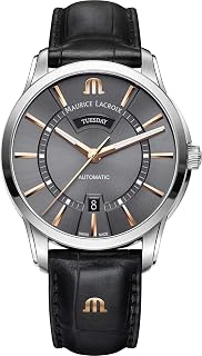 MAURICE LACROIX Pontos Day Date Otomatik Saat, Tek beden, Gümüş, Erkek — %23 İndirim | Amazon TR Fırsatı