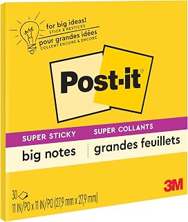 Post-it S per Yap kanl B y k Notlar, 28 cm x 28 cm, 1 Ped, 30 Sayfa/Ped (BN11) — %67 İndirim | Amazon TR Fırsatı