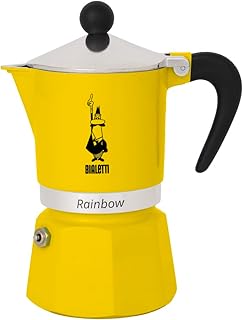 Bialetti – Rainbow: 3 Cups Ocak Üstü Espresso Pişirici – 130ml – Sarı Renk – Alüminyum Gövde – Patentli Güvenlik Valfi – Tüm Ocak Türleri İçin Uygundur (İndüksiyon Hariç) — %35 İndirim | Amazon TR Fırsatı