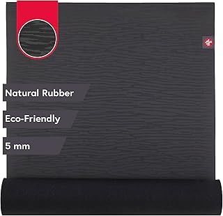 Manduka eKO Yoga Matı - 5 mm, Doğal Kauçuk, Çevre Dostu, Yumuşak Dokulu Yüzey, Doğal Cilde Yakın Hissiyat