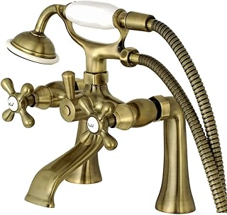 Kingston Brass KS268AB Kingston 17,7 cm Merkezi Güverte Montaj Küvet Dolgusu, Vintage Pirinç — %24 İndirim | Amazon TR Fırsatı