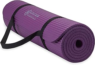 Gaiam Essentials Kalın Yoga Minderi Fitness ve Egzersiz Minderi Kolay Sıkmalı Yoga Minderi Taşıyıcı Kayış, 183 cm U x 61 cm G x 1 cm Kalınlık — %24 İndirim | Amazon TR Fırsatı