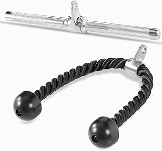 Yes4All Çok Seçenekli Ağırlık Kaldırma için Deluxe Cable LAT Çekme Eklentileri: Kombo Tricep Halat, Düz Bar, V Bar, Tek Tricep Halat & Tekli D Saplı Lat Makine Bağlantısı — %22 İndirim | Amazon TR Fırsatı