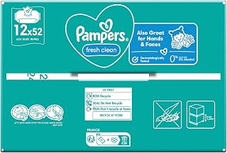 Pampers Fresh & Clean Islak Bebek Mendili (12 paket = 624 Islak Mendil) — %38 İndirim | Amazon TR Fırsatı