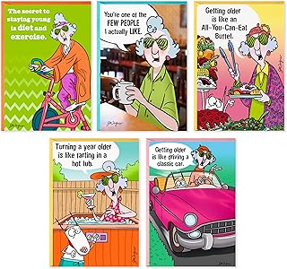 Hallmark Maxine Komik Doğum Günü Kartı Çeşitleri (Zarflı 5 Kart) — %24 İndirim | Amazon TR Fırsatı