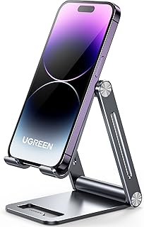 UGREEN cep telefonu standı, ayarlanabilir, alüminyum cep telefonu standı, masa için cep telefonu tutucu, cep telefonu tutucu, çalışma masası için, iPhone 14 13 Pro Max, Galaxy S23 Ultra S23+ S23, Huawei 17,9 inç’e kadar (gri) — %36 İndirim | Amazon TR Fırsatı