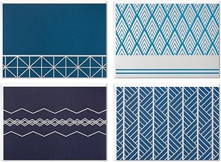 Hallmark Boş kart çeşitleri, geometrik gümüş folyo (zarflı 40 not kartı) — %35 İndirim | Amazon TR Fırsatı