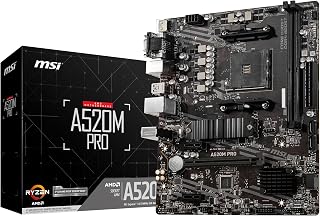 MSI A520M PRO AM4 DDR4 4600(OC) VGA DVI HDMI M.2 USB3.2 mATX — %24 İndirim | Amazon TR Fırsatı