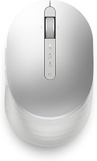 Dell Pro Premium Compact Mouse – MS7421W – Platinum Gümüş – 570-ABLO 2.4GHz kablosuz, Bluetooth 5.0, 3 cihaz desteği, 1600 DPI, USB-C şarj, 5 programlanabilir tuş, ergonomik kompakt tasarım