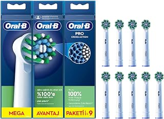 Oral-B Cross Action Şarjlı Diş Fırçası Yedek Başlığı 9 Adet — %24 İndirim | Amazon TR Fırsatı
