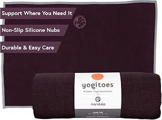 Manduka Yogitoes Yoga Havlusu, Kaymaz ve Hızlı Kuruyan Sıcak Yoga için Kauçuk Tabanlı Kavrama Noktaları, İnce ve Hafif, 40 cm, Indulge — %29 İndirim | Amazon TR Fırsatı