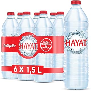 Hayat Doğal Mineralli Su 6×1,5 L — %39 İndirim | Amazon TR Fırsatı