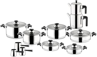 Ar Yıldız King 20 Parça Ideal Set Cam Kapak Siyah — %20 İndirim | Amazon TR Fırsatı