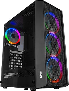 Everest BUMPY 4x12cm ARGB Fanlı Tempered Camlı Gaming Oyuncu Kasası, Siyah — %29 İndirim | Amazon TR Fırsatı