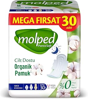 Molped Pure&Soft Ultra Hijyenik Ped Gece Mega Fırsat 30 Adet — %33 İndirim | Amazon TR Fırsatı