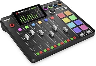 RODE RODECaster Pro II Podcasting, Akış, Müzik Üretimi ve İçerik Oluşturma için Hepsi Bir Arada Üretim Çözümü, Siyah