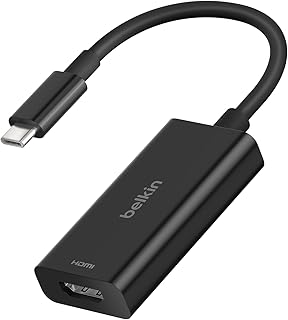 Belkin USB-C – HDMI 2.1 adaptörü, 11 cm kablo, 60 Hz’de 8K, 120 Hz’de 4K, HDR, HBR3, DSC, HDCP 2.2, “USB-IF”, MacBook, iPad Pro gibi USB-C cihazlar için — %23 İndirim | Amazon TR Fırsatı