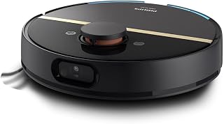 Philips 7000 Serisi HomeRun Aqua Islak Kuru Robot Süpürge, Sarj istasyonlu, Koyu Siyah ve Altın Sarısı, XU7000/01