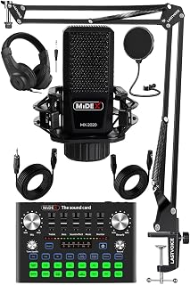 Midex MX-2020 Compact Set-1 Efektli Ses Kartı Mikrofon Stand Seti (PC ve Telefon) — %39 İndirim | Amazon TR Fırsatı