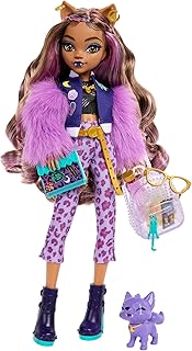 Monster High Evcil köpeği ​Crescent ile sırt çantası, ajanda ve atıştırmalıklar gibi aksesuarlarıyla Clawdeen Wolf bebek, HRP65 — %22 İndirim | Amazon TR Fırsatı