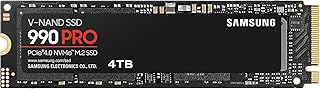 Samsung 990 PRO NVMe M.2 SSD, 4 TB, PCIe 4.0, 7.450 MB/s okuma, 6.900 MB/s yazma, dahili SSD, oyun ve video düzenleme için, MZ-V9P4T0BW