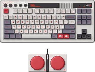 8Bitdo Retro Mekanik Klavye, Bluetooth/2.4G/USB-C Sıcak Değiştirilebilir Oyun Klavyesi, 87 Tuşlu, Windows ve Android için Çift Süper Programlanabilir Düğmeler – N Edition – QWERTY İngilizce K — %32 İndirim | Amazon TR Fırsatı