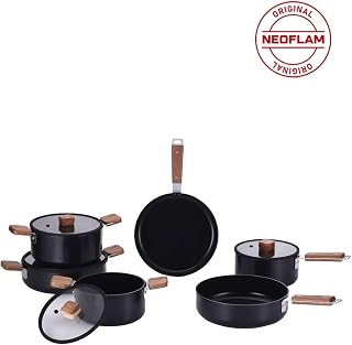 Neoflam Bien Black 10 Parça Indüksiyonlu Akasya Ağacı Sap ve Kulplu Tencere Tava Seti — %40 İndirim | Amazon TR Fırsatı