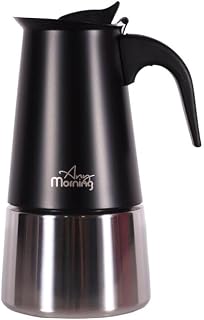 Any Morning FE001-6 Espresso Kahve Makinesi Paslanmaz Çelik İndüksiyonlu Moka Pot 300 Ml Siyah — %30 İndirim | Amazon TR Fırsatı