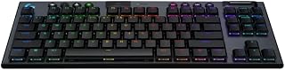 Logitech G G915 X LIGHTSPEED TKL Düşük Profilli Kablosuz Oyun Klavyesi, Çift Katmanlı PBT Tuş Kapakları, Programlanabilir Tuşlar RGB Arka Aydınlatma, Alüminyum Kaplama, PC/Mac Uyumlu, İngilizce, Siyah