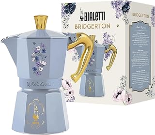 Bialetti – Moka Express Bridgerton: 6 Cups Ocak Üstü Espresso Pişirici – 270ml – Mavi Renk – Alüminyum Gövde – Patentli Güvenlik Valfi – Tüm Ocak Türleri İçin Uygundur (İndüksiyon Hariç) — %30 İndirim | Amazon TR Fırsatı