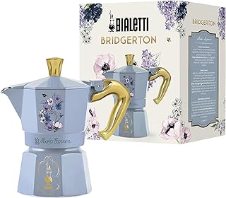 Bialetti – Moka Express Bridgerton: 3 Cups Ocak Üstü Espresso Pişirici – 130ml – Mavi Renk – Alüminyum Gövde – Patentli Güvenlik Valfi – Tüm Ocak Türleri İçin Uygundur (İndüksiyon Hariç) — %30 İndirim | Amazon TR Fırsatı