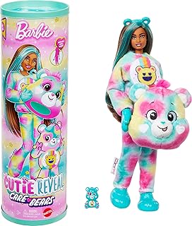 Barbie Cutie Reveal Sevimli Ayıcıklar bebek ve aksesuarları, Mutlu Ayıcık, renk değişimi ve mini ayıcık dahil 10 sürpriz içeren 2. seri, JFV62 — %23 İndirim | Amazon TR Fırsatı