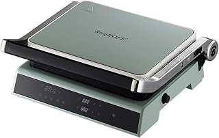 BergHOFF Gem Retro Dijital Izgara & Tost Makinesi – 2000 W, 290×212 mm, LCD Dokunmatik Kontrol | Mint Yeşil — %20 İndirim | Amazon TR Fırsatı