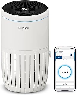Bosch Air 4000i akıllı hava temizleyici – 62,5 m² kapsama alanı – Zararlı maddelerin%99’undan fazlasını etkili bir şekilde filtreler – Oto/Uyku modu (< 25 dB(A)) - CADR: 300 m³/sa - Ekran ve uygulama — %46 İndirim | Amazon TR Fırsatı